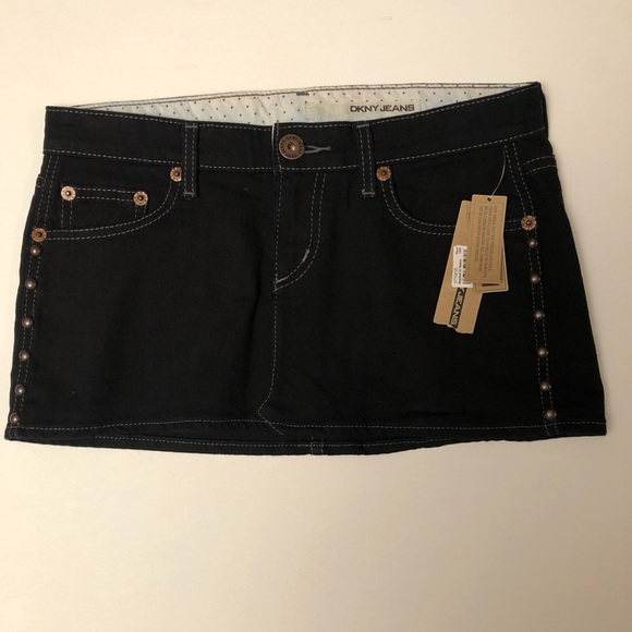 Dkny Denim - DKNY Jeans Black Mini Skirt NWT. Size 5